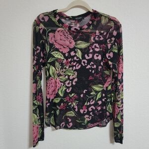 Karen Kane Floral Burnout Top